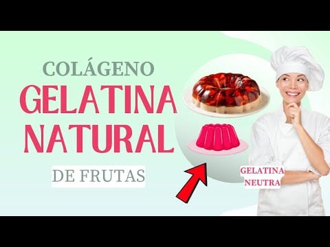 Gelatina Natural de Frutas FITNESS  Receita Recheada de Colágeno. Delícia!