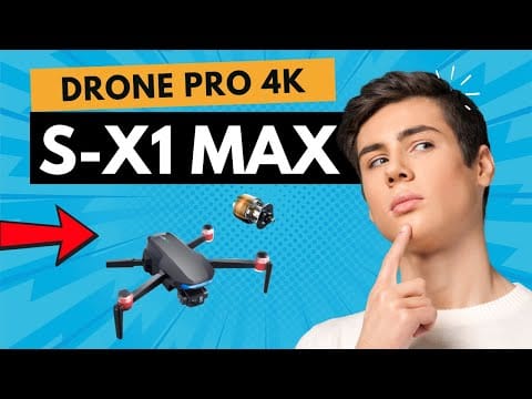 S-X1 Max GPS Drone 4K PRO | Um Drone Completo Com o Melhor Benefício!