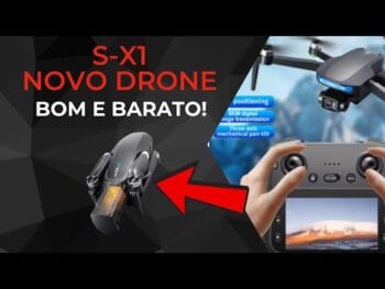 S-X1 Novo Drone Bom e Barato! Câmera 4K Pro. Gimbal de 3 Eixos. Quadricóptero RC.